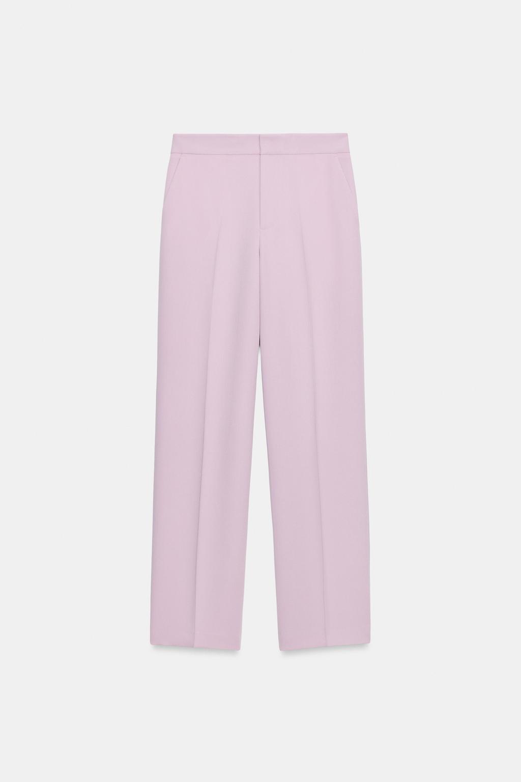 БРЮКИ ПРЯМОГО КРОЯ С ВЫСОКОЙ ПОСАДКОЙ