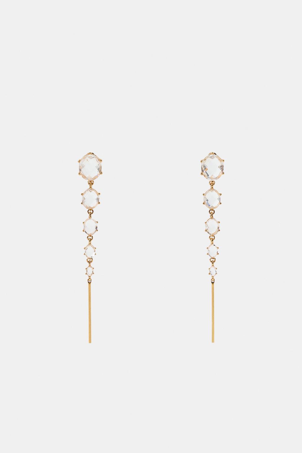 ДЛИННЫЕ СЕРЬГИ СО СТРАЗАМИ