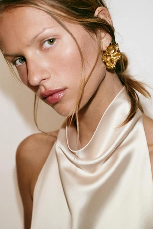 Серьги «цветы»- Заказать в России