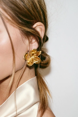 Серьги «цветы»- Заказать в России