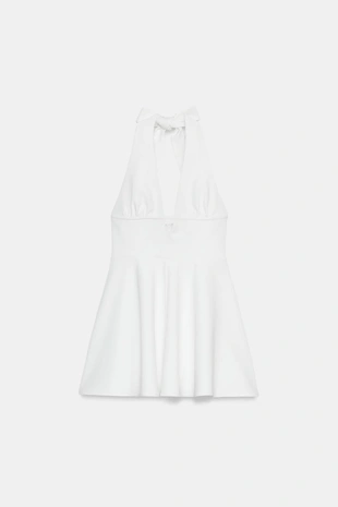 Платье халтер с юбкой-клеш- Заказать в России