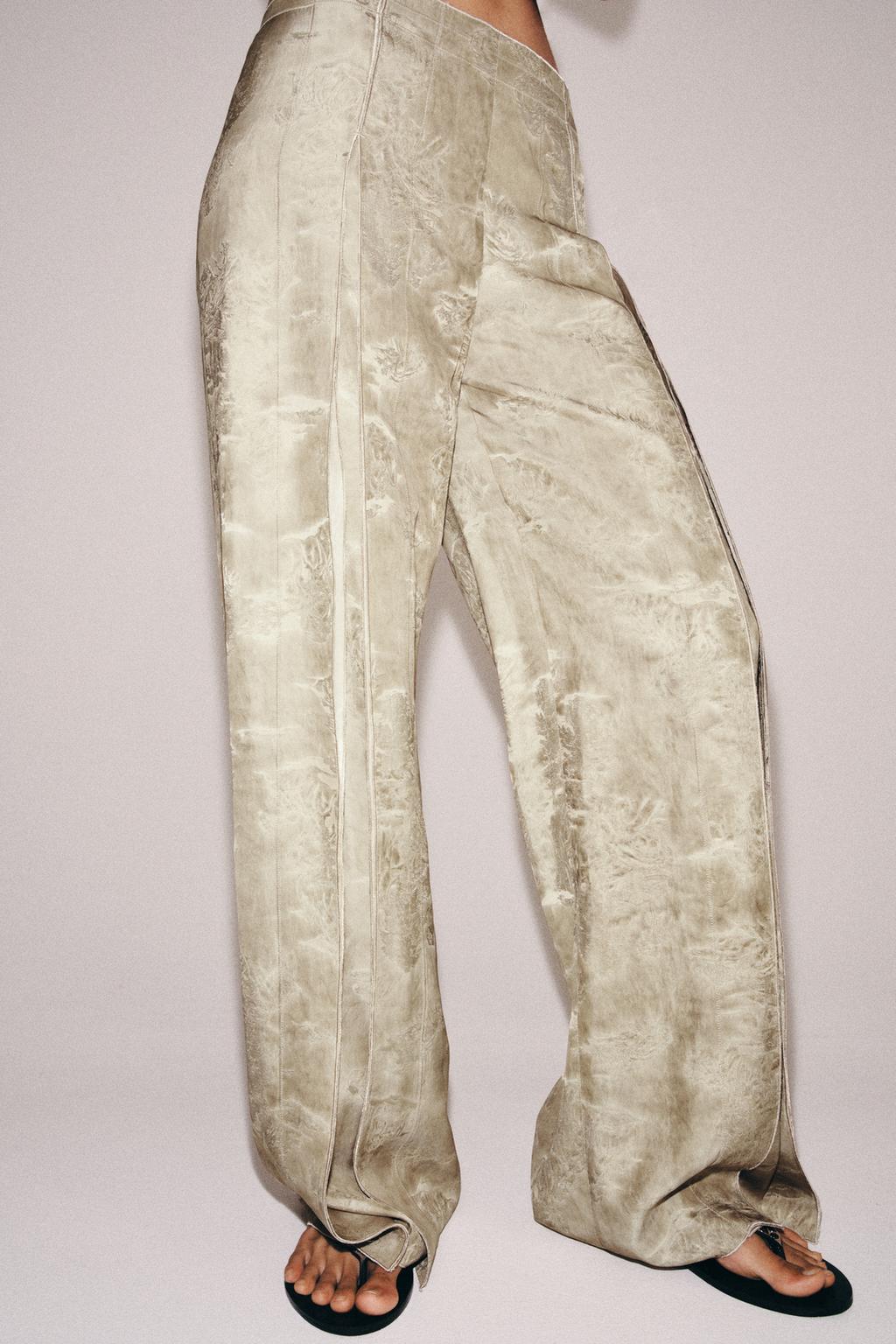 ЖАККАРДОВЫЕ БРЮКИ WIDE-LEG — ZW COLLECTION