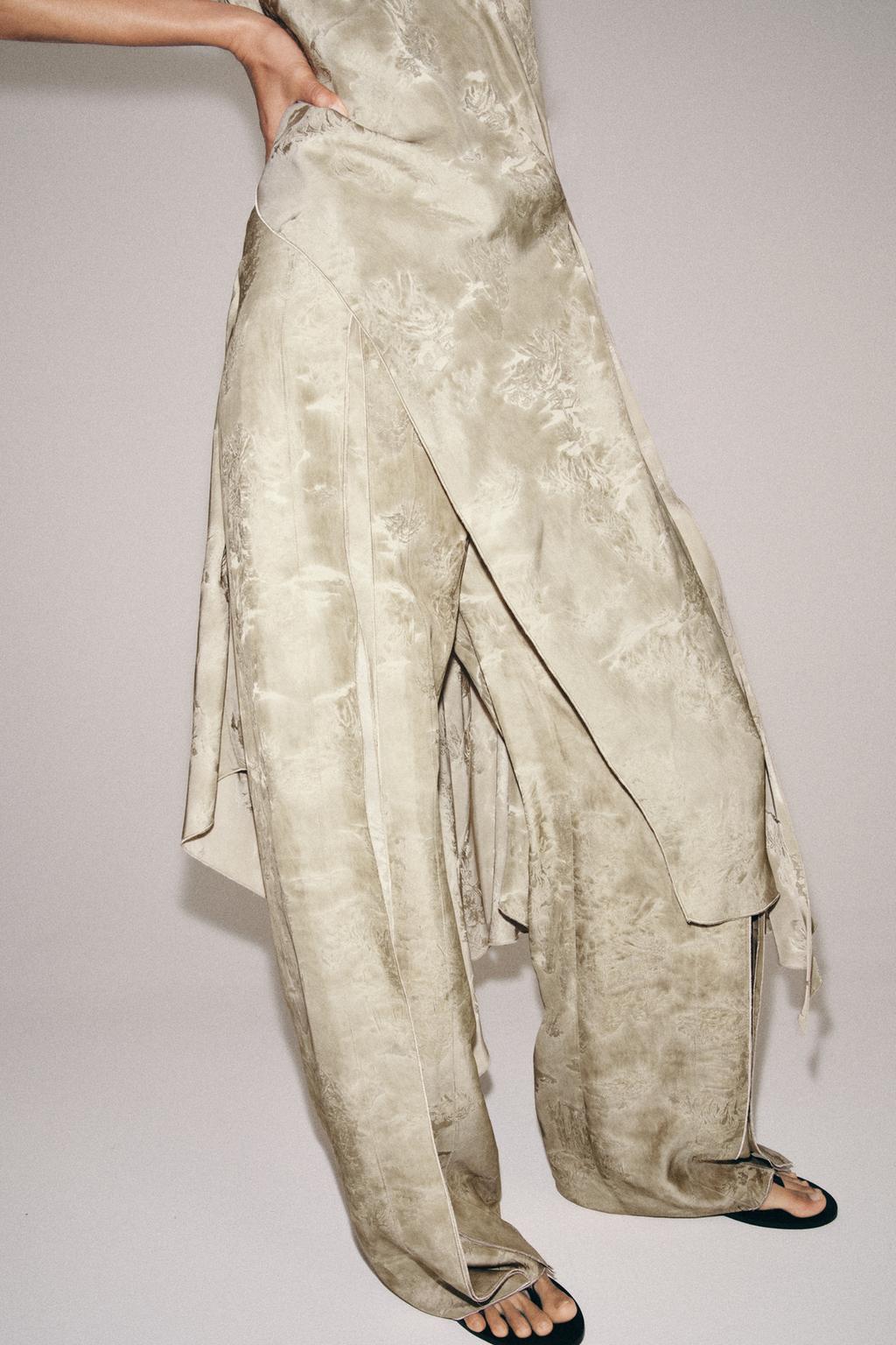 ЖАККАРДОВЫЕ БРЮКИ WIDE-LEG — ZW COLLECTION