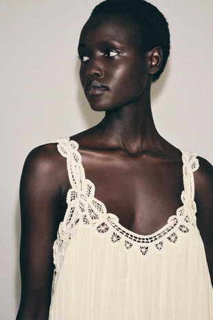 Платье с вышивкой на бретелях — Zw Collection- Заказать в России