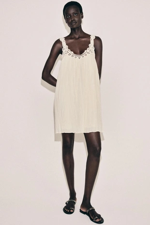 Платье с вышивкой на бретелях — Zw Collection- Заказать в России