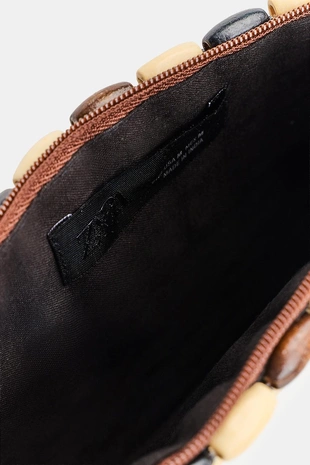 Мини-сумка через плечо из деревянных бусин- Заказать в России