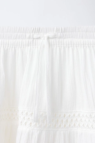 Романтичная юбка с панелями и кружевом- Заказать в России