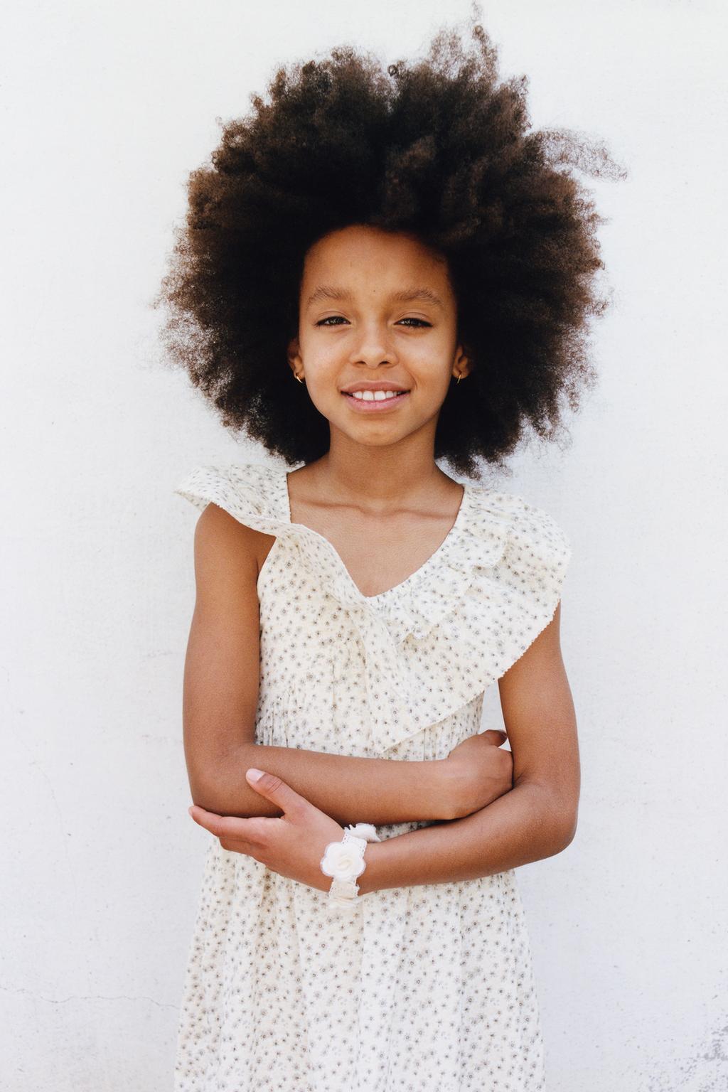 ПЛАТЬЕ С ЦВЕТОЧНЫМ ПРИНТОМ И ВОЛАНАМИ