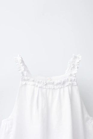 Топ из льна с горловиной халтер