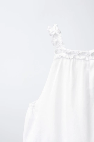 Топ из льна с горловиной халтер