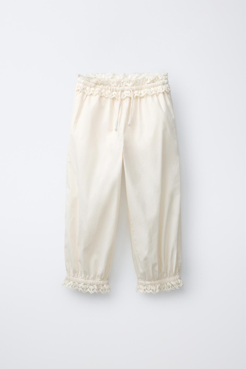 БРЮКИ С КРУЖЕВОМ