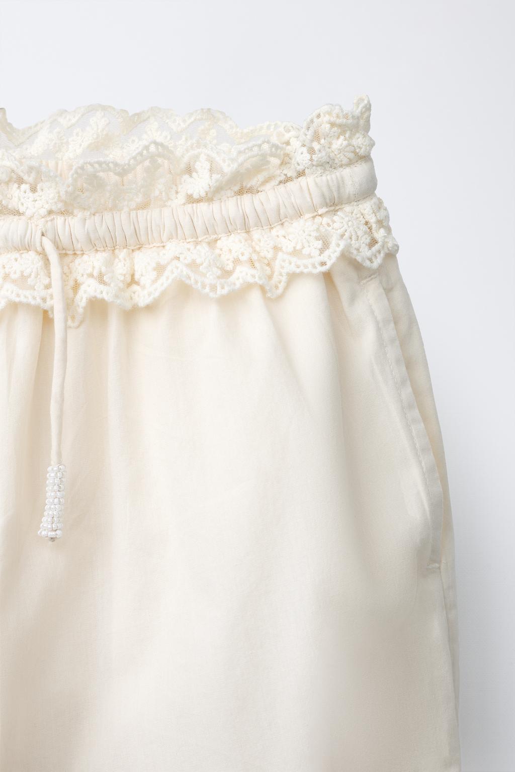 БРЮКИ С КРУЖЕВОМ