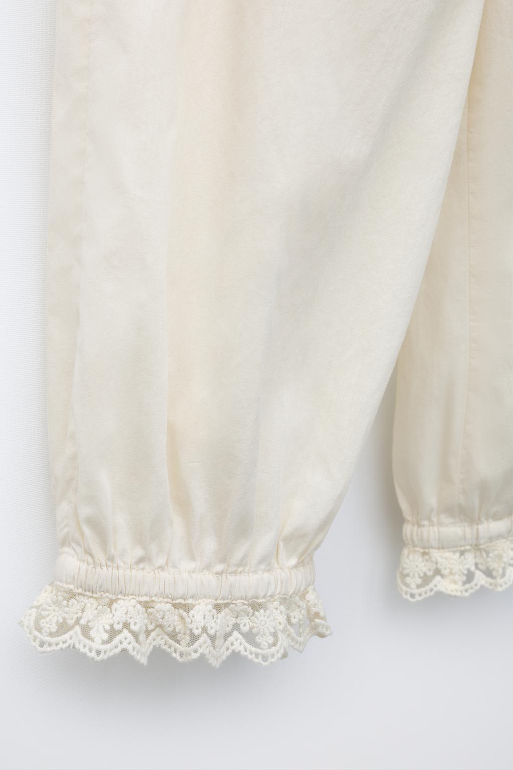 БРЮКИ С КРУЖЕВОМ