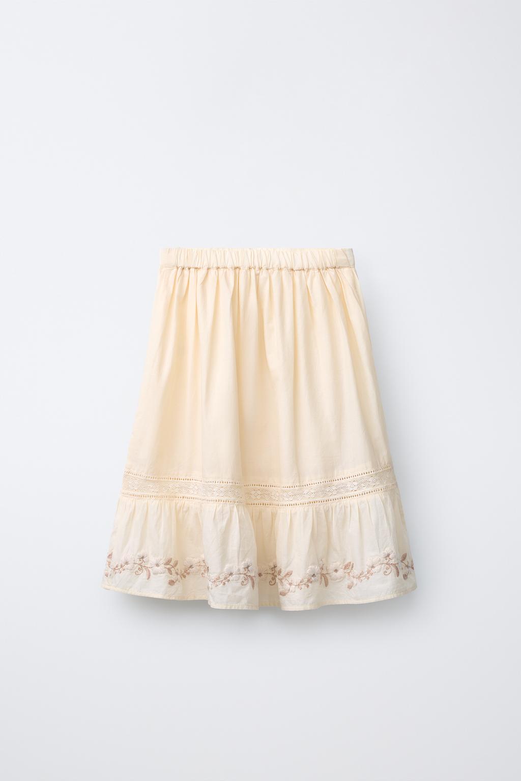 ЮБКА МИДИ С ВЫШИВКОЙ