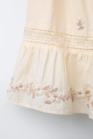 Юбка миди с вышивкой- Заказать в России