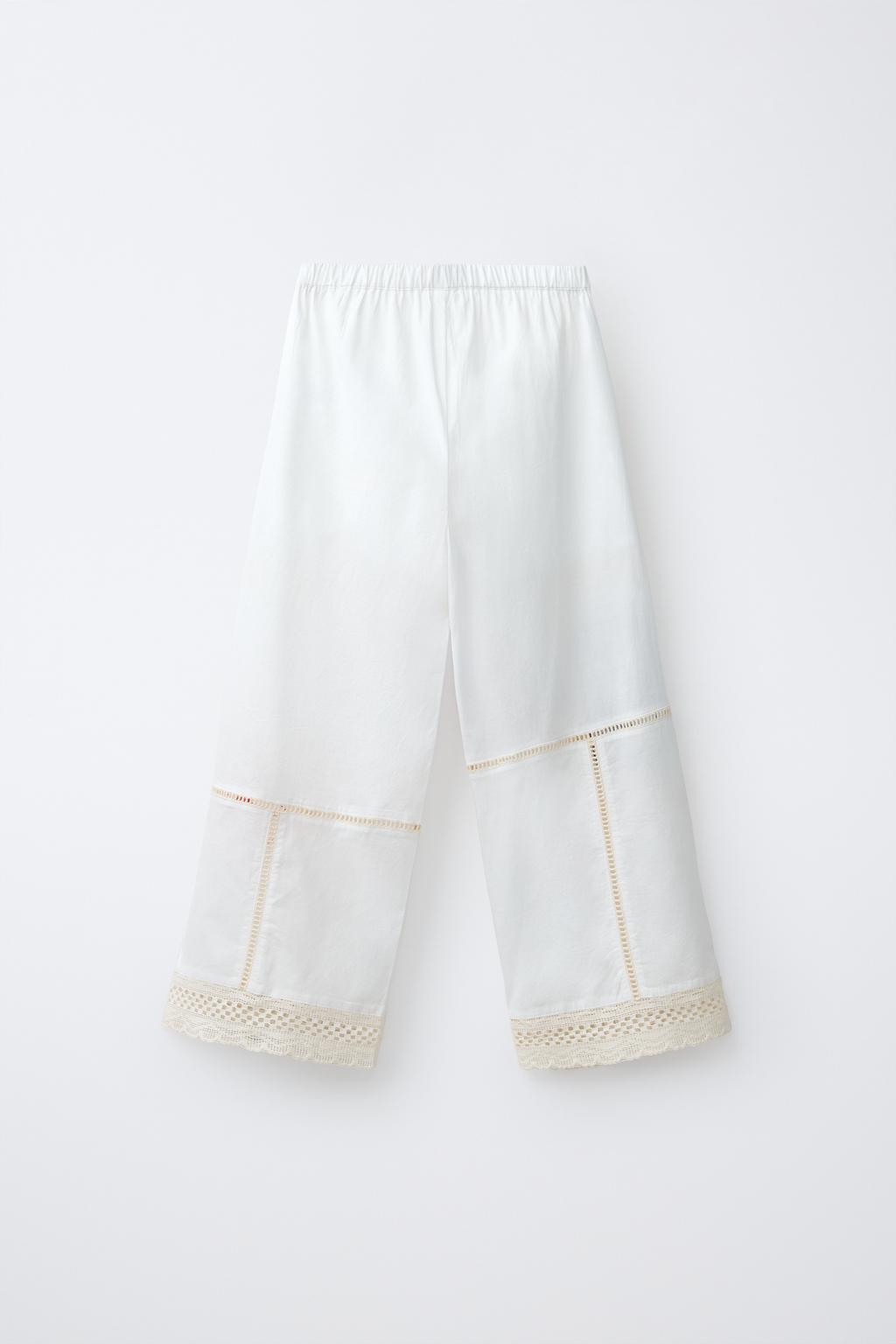 ПРЯМЫЕ БРЮКИ С ВЫШИВКОЙ В СТИЛЕ ПЭЧВОРК