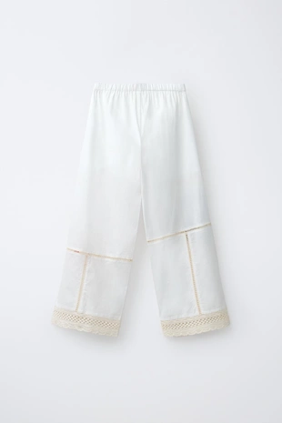 Прямые брюки с вышивкой в стиле пэчворк- Заказать в России