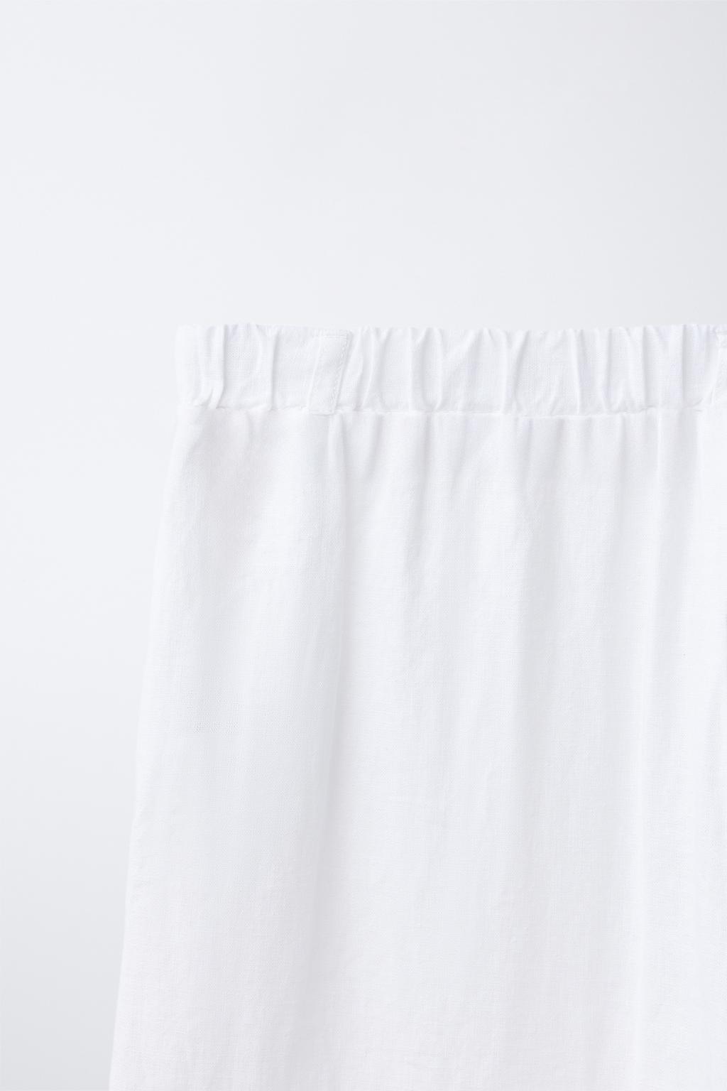 БРЮКИ ПРЯМОГО КРОЯ ИЗ СМЕСОВОГО ЛЬНА