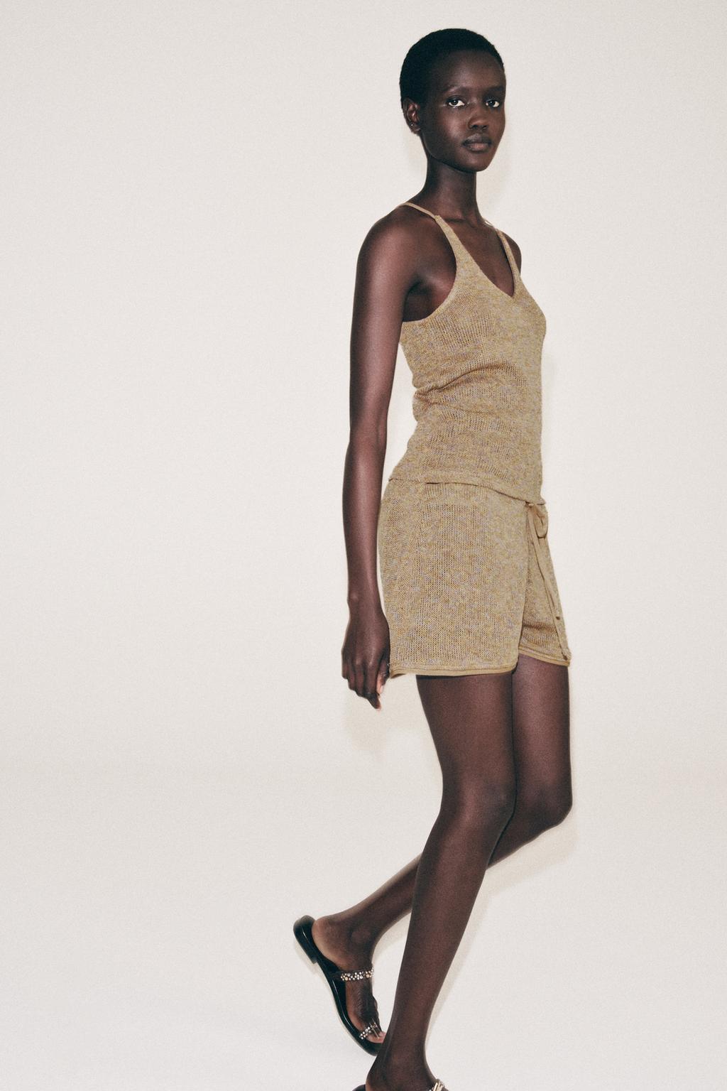 ШОРТЫ ИЗ ТКАНИ «РУСТИК»