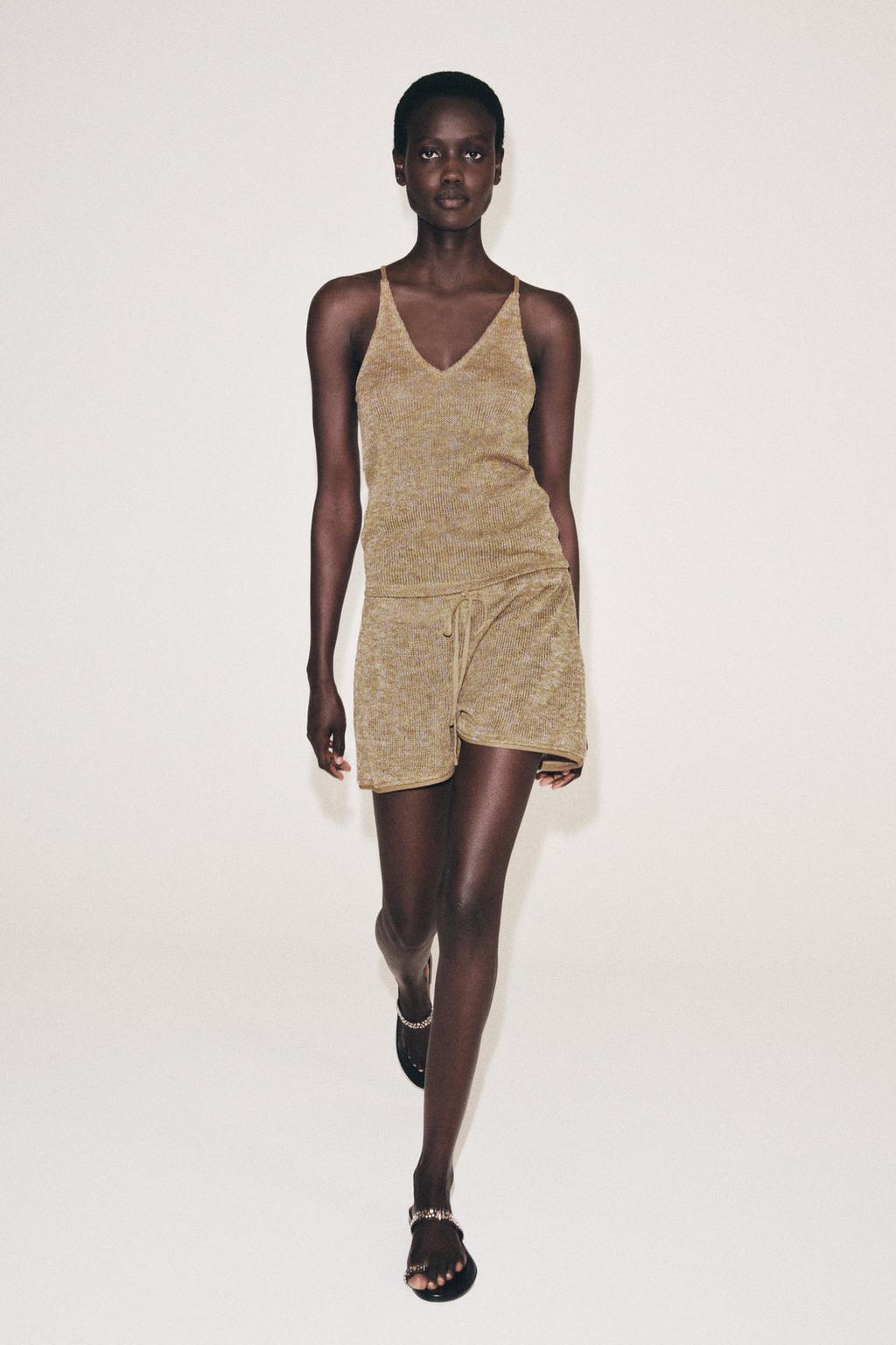 ШОРТЫ ИЗ ТКАНИ «РУСТИК»