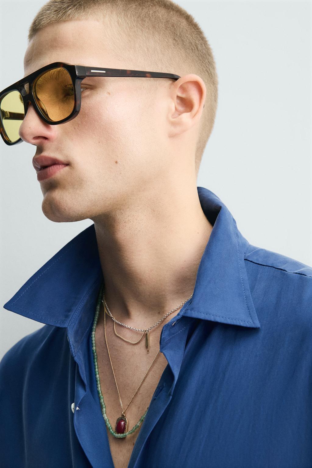 РУБАШКА RELAXED FIT СТРУЯЩЕГОСЯ ПОКРОЯ