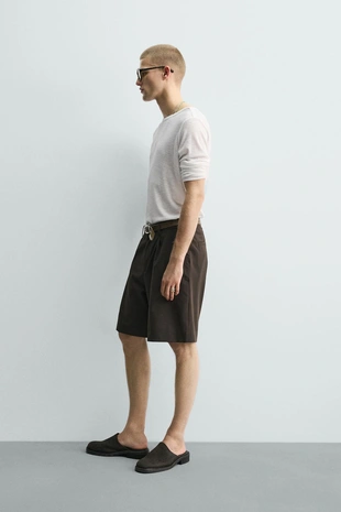 Футболка Relaxed Fit в рубчик- Заказать в России