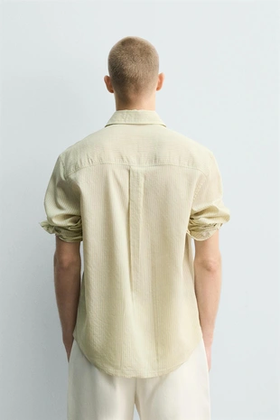 Рубашка струящегося покроя в полоску- Заказать в России