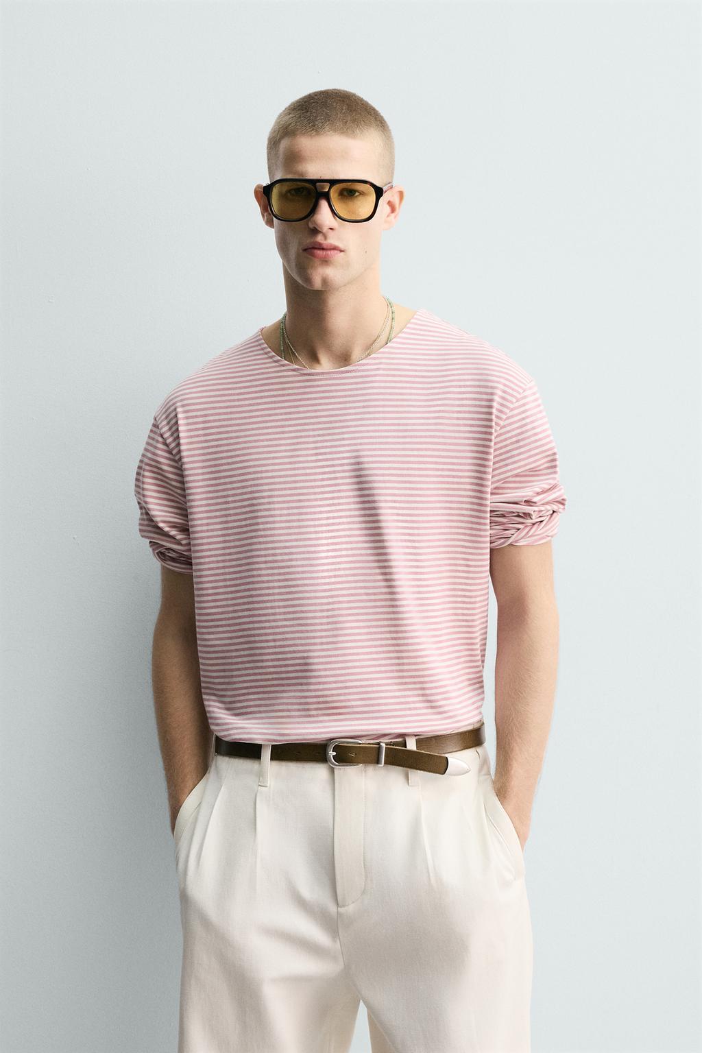 ЖАККАРДОВАЯ ФУТБОЛКА В ПОЛОСКУ