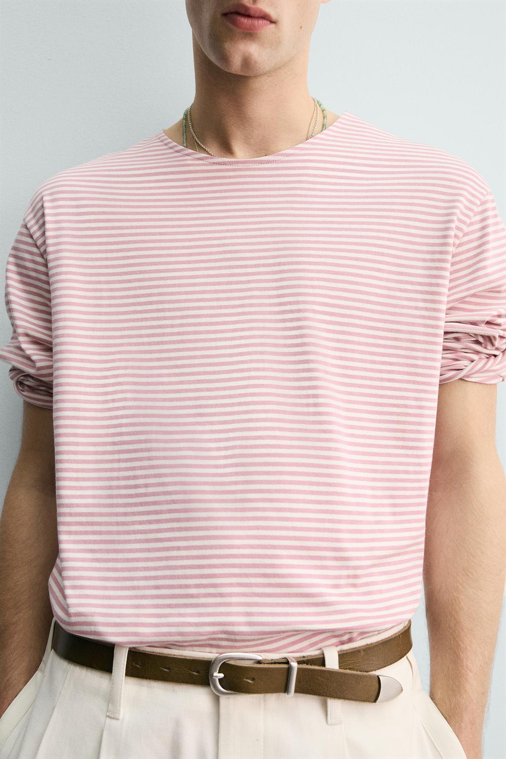 ЖАККАРДОВАЯ ФУТБОЛКА В ПОЛОСКУ