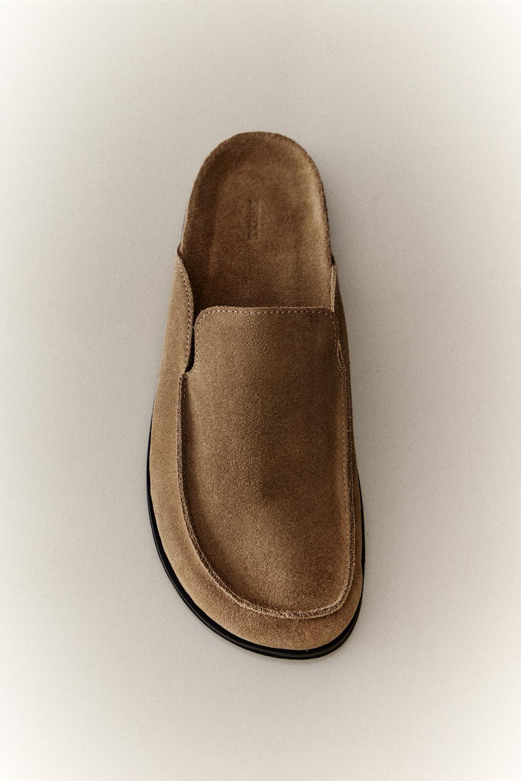 Туфли-сабо из кожи в стиле лоферов