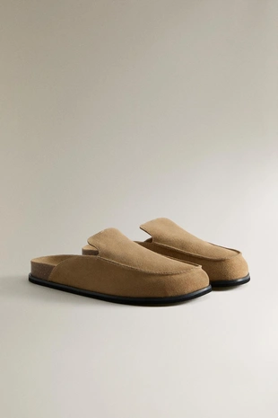 Туфли-сабо из кожи в стиле лоферов- Заказать в России