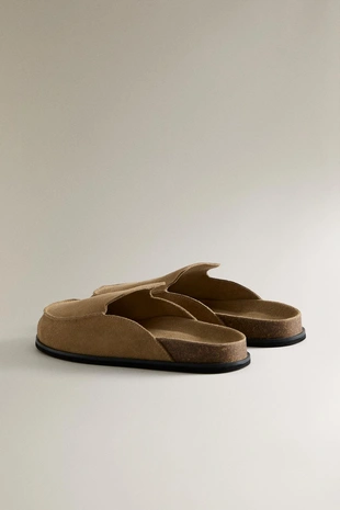 Туфли-сабо из кожи в стиле лоферов- Заказать в России