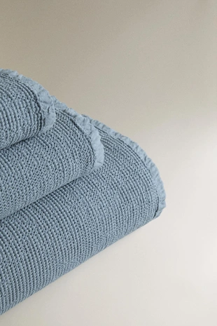 Мини вафельное полотенце для ванны- Заказать в России