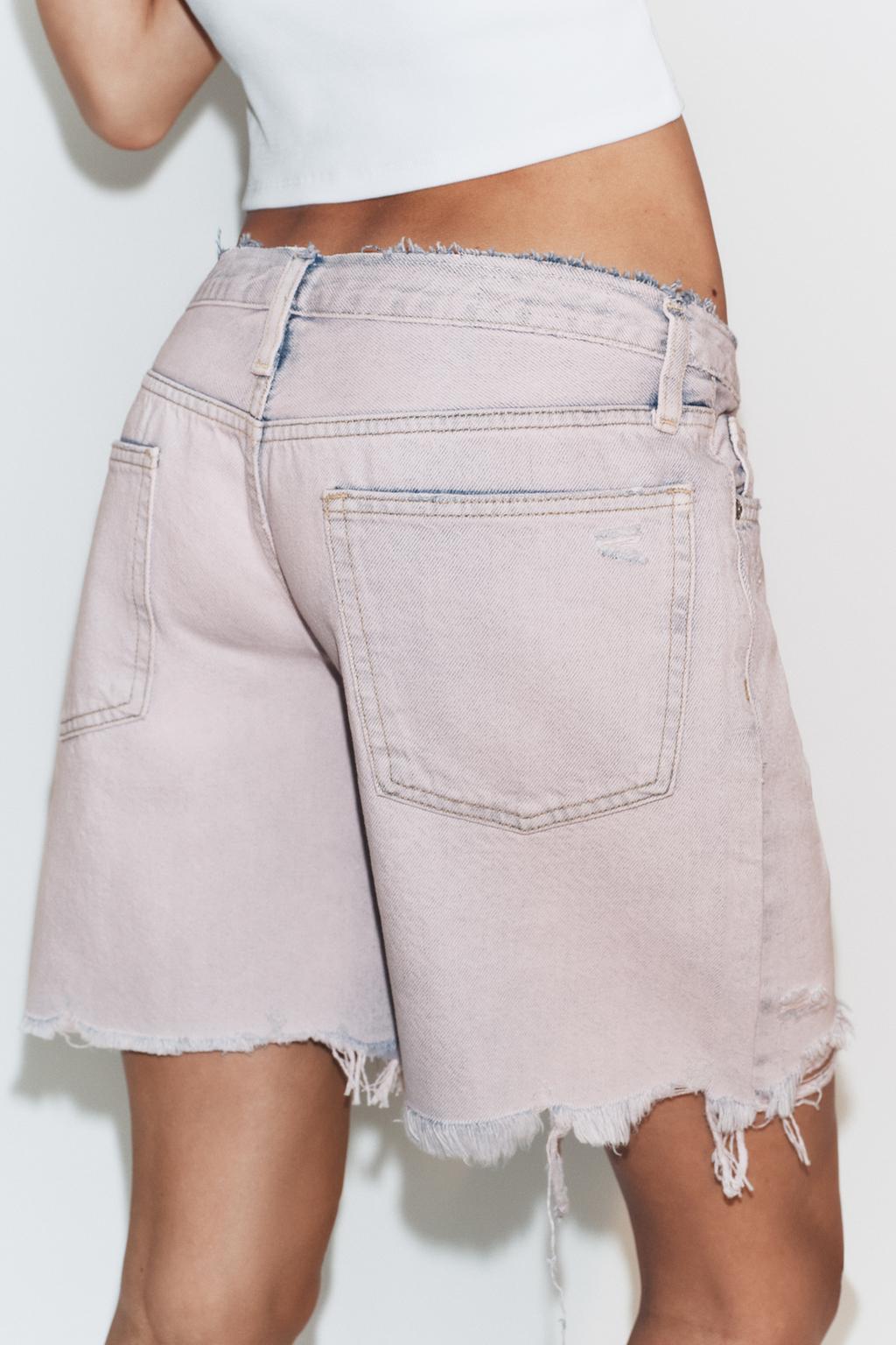 ДЖИНСОВЫЕ ШОРТЫ TRF СО СРЕДНЕЙ ПОСАДКОЙ