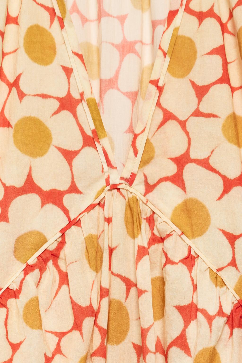 Платье-кафтан с цветочным принтом, ограниченная коллекция