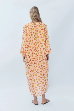 Платье-кафтан с цветочным принтом, ограниченная коллекция- Заказать в России