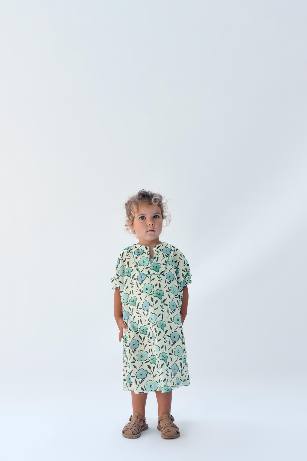 Платье-кафтан с цветочным принтом limited edition для девочек 2-14 лет