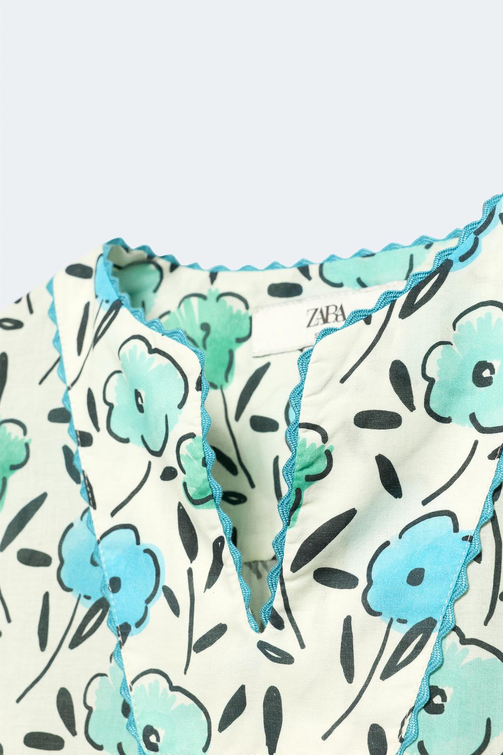 Платье-кафтан с цветочным принтом limited edition для девочек 2-14 лет