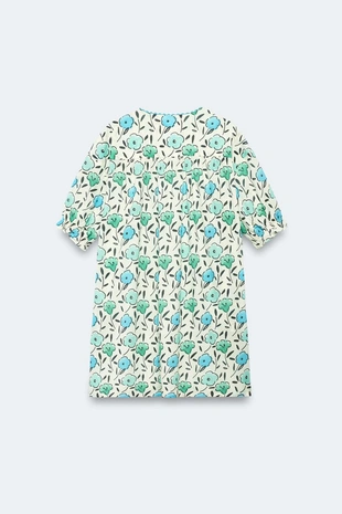 Платье-кафтан с цветочным принтом limited edition для девочек 2-14 лет- Заказать в России