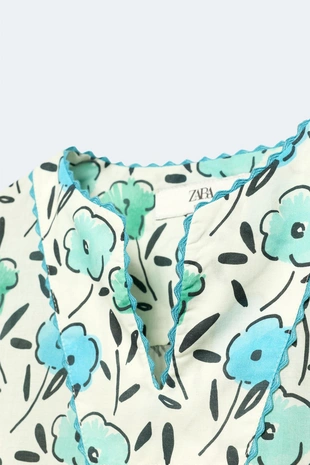 Платье-кафтан с цветочным принтом limited edition для девочек 2-14 лет- Заказать в России