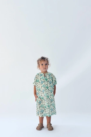 Платье-кафтан с цветочным принтом limited edition для девочек 2-14 лет- Заказать в России