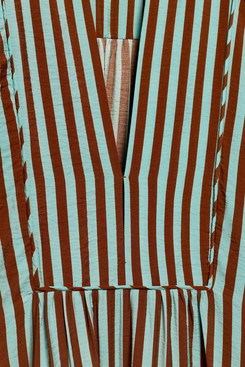 Платье-кафтан в полоску из лимитированной коллекции