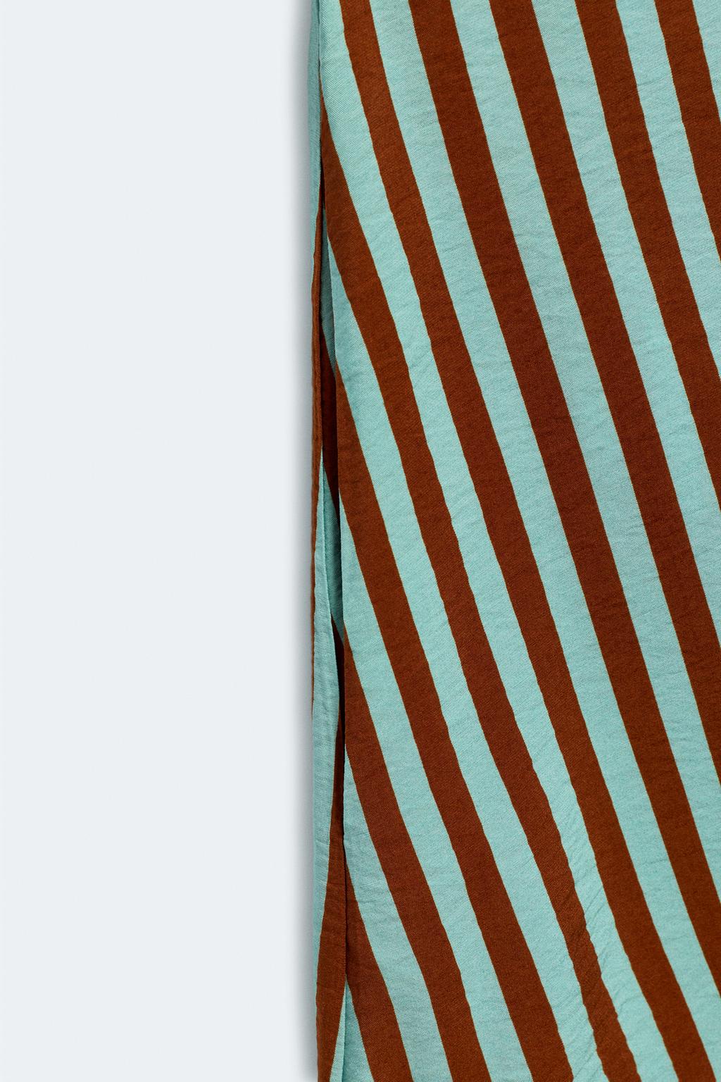 Платье-кафтан в полоску из лимитированной коллекции