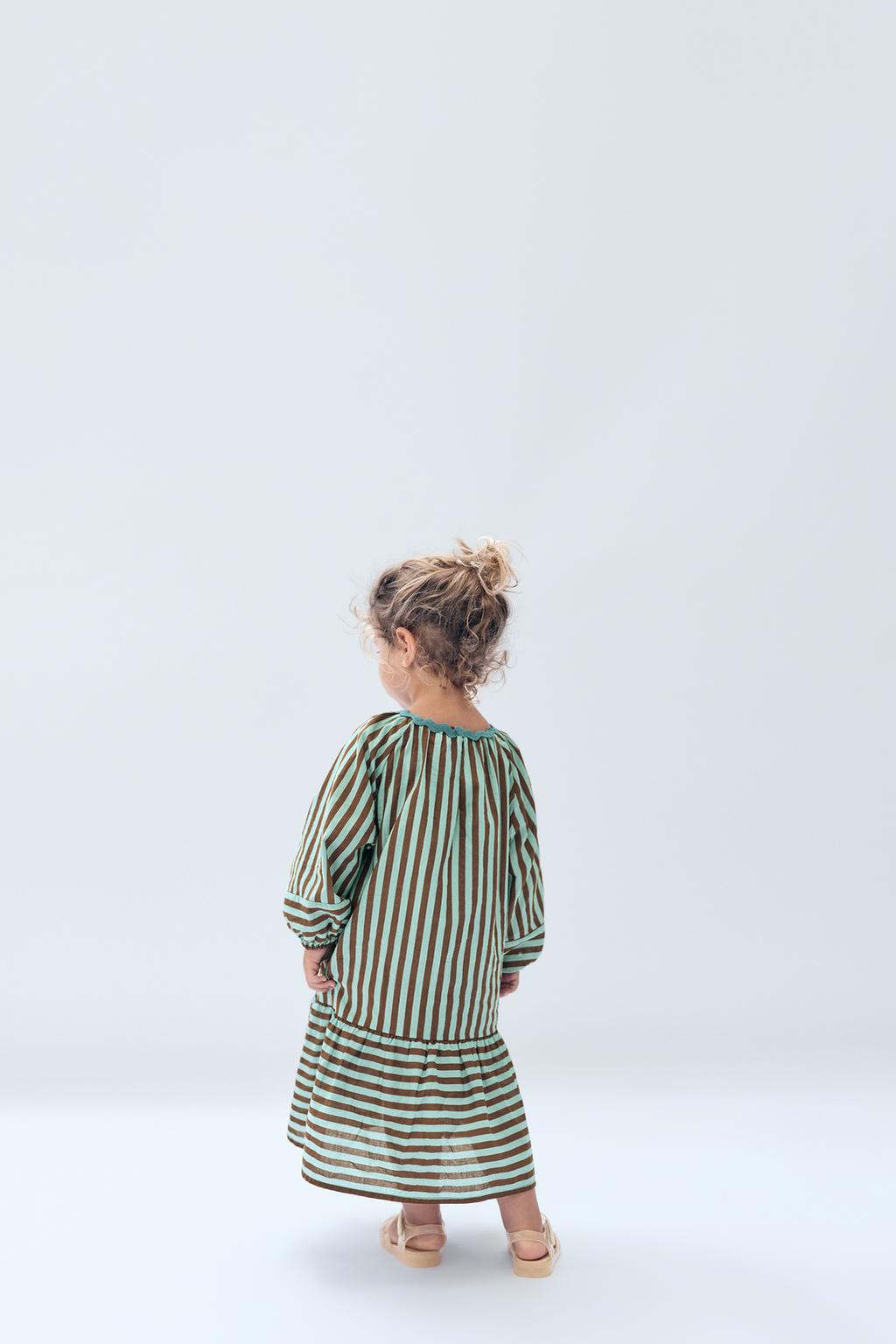 Платье волнистой полосатой limited edition для детей 2-14 лет