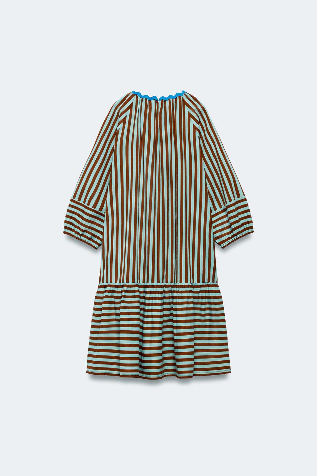 Платье волнистой полосатой limited edition для детей 2-14 лет