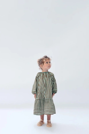 Платье волнистой полосатой limited edition для детей 2-14 лет- Заказать в России