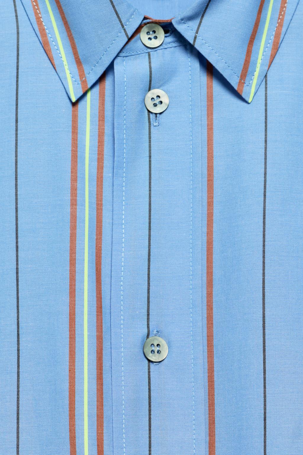 Рубашка с полосками limited edition в оверсайзе