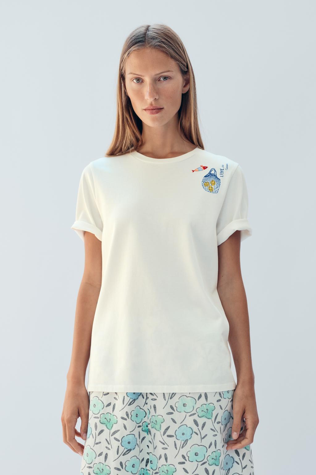 Футболка с вышивкой limited edition на передней панели