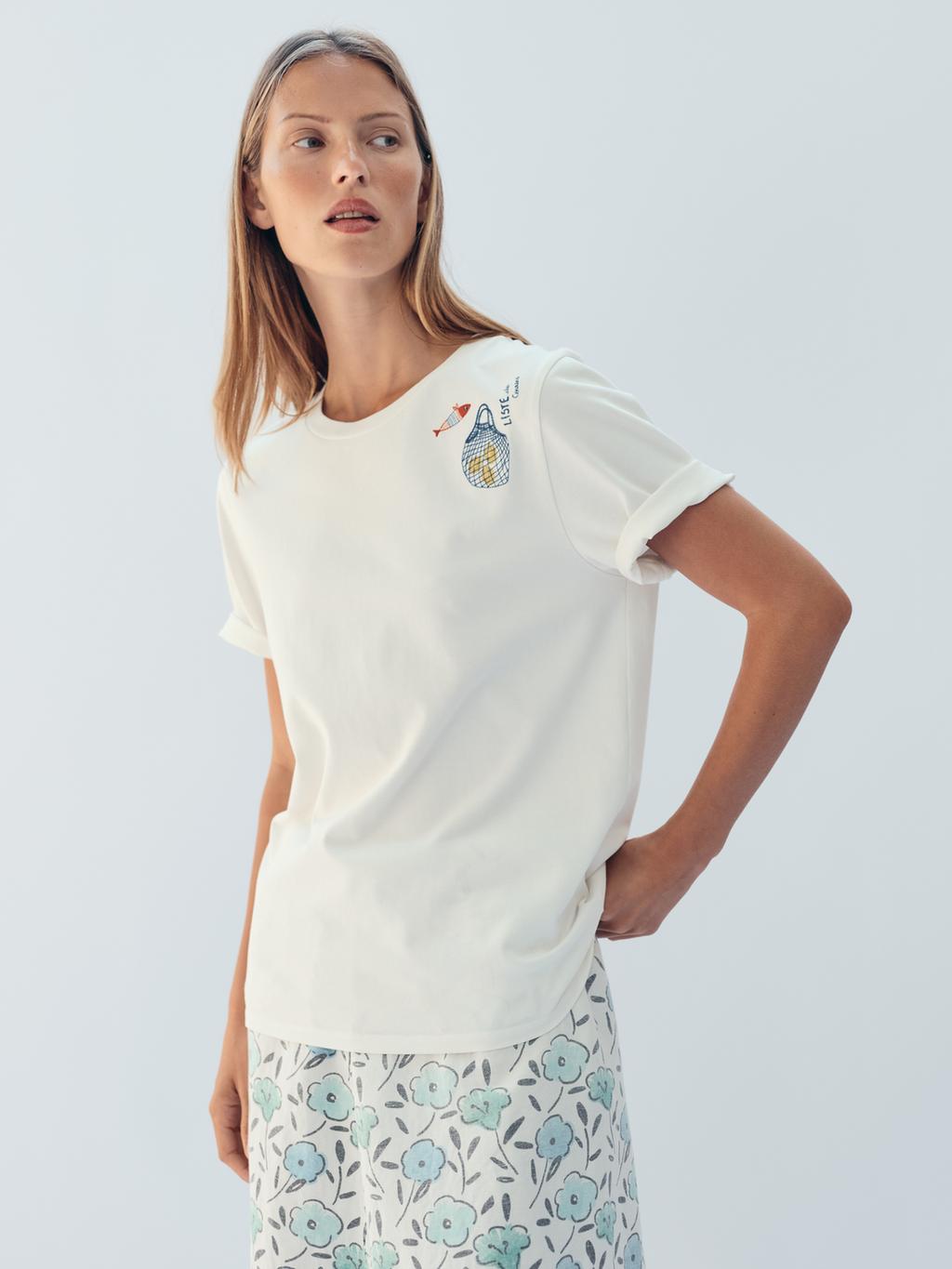 Футболка с вышивкой limited edition на передней панели