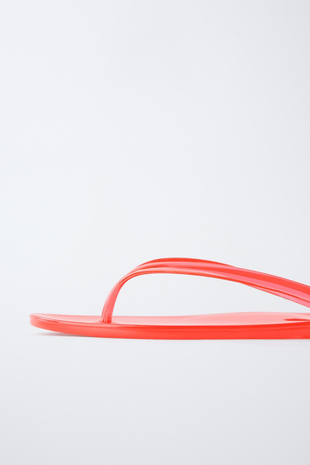 Прозрачные шлепанцы с петлей для большого пальца